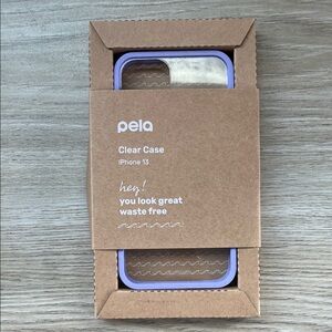 Pela Clear iPhone 13 Case with Lavender Ridge